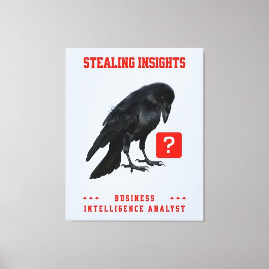 Toile Analyste en intelligence d'affaires Crow (Recto)