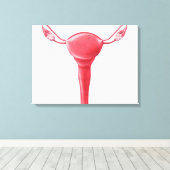 Toile Anatomie De L'Utérus Féminin 2 (Insitu (Plancher de Bois))
