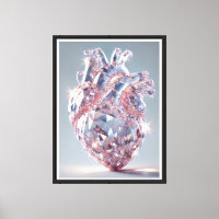 Anatomie du coeur cristal - Art du coeur humain ré