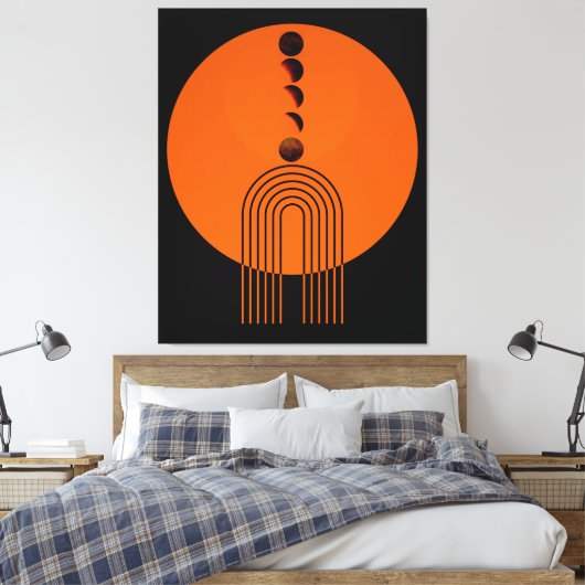Toile Ancien Arc Siècle Lune Planète (Insitu(Chambre))