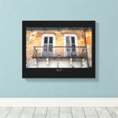Toile Ancien balcon, Limassol, affiche chypriote (Insitu (Plancher de Bois))