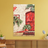 Toile Ancien chalet rustique Faux Canvas Imprimer (Insitu(Salon))