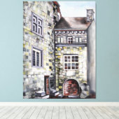 Toile Ancien château de Provence en aquarelle (Insitu (Plancher de Bois))
