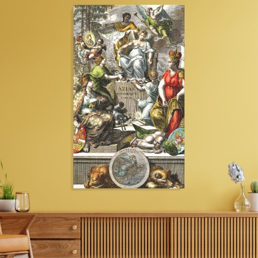 Toile Ancien dessin cartographique (Insitu(Salon))