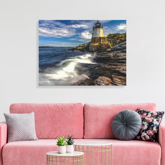 Toile ancien phare de castle hill à newport rhode island (Insitu(Salon))