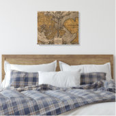 Toile Ancienne Carte du Monde (1531) (Insitu(Chambre))