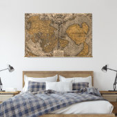 Toile Ancienne Carte du Monde (1531) (Insitu(Chambre))