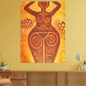 Toile Ancienne déesse de la fertilité (Insitu(Salon))