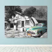 Toile ancienne station-service (Insitu (Plancher de Bois))