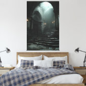 Toile Ancient Cathedral Stairway Mist Light (Insitu(Chambre))