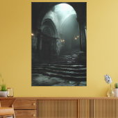 Toile Ancient Cathedral Stairway Mist Light (Insitu(Salon))