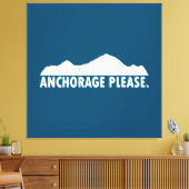 Toile Ancre Alaska S'Il Vous Plaît Jeter Oreiller (Insitu(Salon))