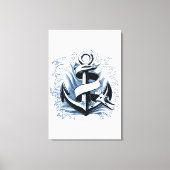 Toile Ancre bleue marine (Recto)