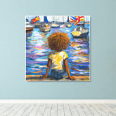 Toile Anders Artistry*Assis Sur Le Dock De La Baie* (Insitu (Plancher de Bois))