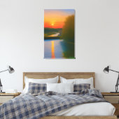 Toile Anders Artistry* Dusk Tombe Sur Une Voie Navigable (Insitu(Chambre))