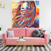 Toile Anders Artistry* En attente*Aquarelle impressionna (Insitu(Salon))