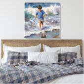 Toile Anders Artistry* "Il joue dans le Surf" (Insitu(Chambre))