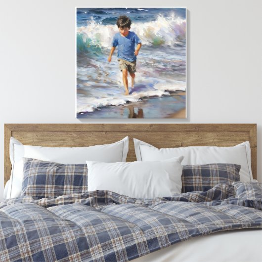 Toile Anders Artistry* "Il joue dans le Surf" (Insitu(Chambre))