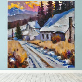 Toile Anders Artistry - La ferme en bas de la route (Insitu (Plancher de Bois))