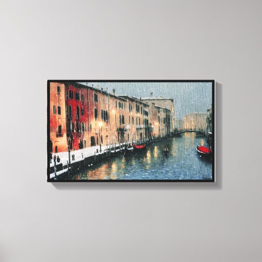 Toile Anders Artistry* Pluie Sur La Fenêtre À Venise* (Recto)