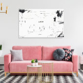 Toile Andy Warhol - Carte de la base de missiles de l'Es (Insitu(Salon))