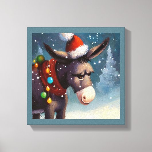 Toile Âne de Noël 2 (Recto)