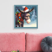 Toile Âne de Noël 2 (Insitu(Salon))