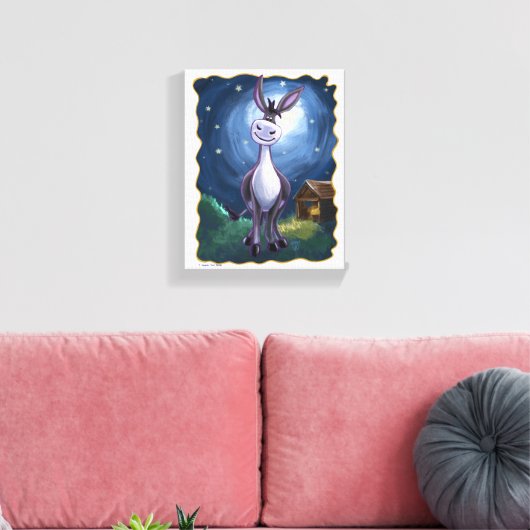 Toile Âne mignon (Insitu(Salon))