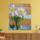 Toile Anemone Stretched Canvas Print (Insitu(Salon))