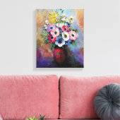 Toile Anémones d'Odilon Redon - Symbolisme de l'art fin (Insitu(Salon))