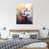 Toile Anémones - peinture d'Odilon Redon, (Insitu(Chambre))