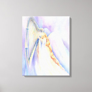 Toile Ange avec l'harpe