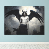 Toile Ange sombre Lucifer (Insitu (Plancher de Bois))