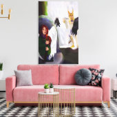 Toile Angel contre démon (Insitu(Salon))