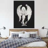 Toile Angel - Design noir et blanc (Insitu(Chambre))