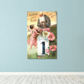 Toile Angel et père Heure n° 2 (Insitu (Plancher de Bois))