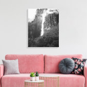 Toile Angel Falls en noir et blanc (Insitu(Salon))