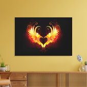 Toile Angel Fire Heart with Wings (Insitu(Salon))