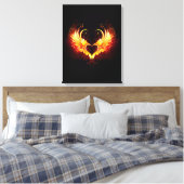 Toile Angel Fire Heart with Wings (Insitu(Chambre))