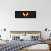 Toile Angel Fire Heart with Wings (Insitu(Chambre))