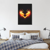 Toile Angel Fire Heart with Wings (Insitu(Chambre))