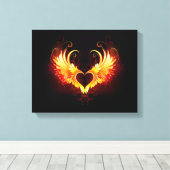 Toile Angel Fire Heart with Wings (Insitu (Plancher de Bois))