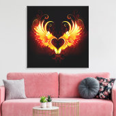 Toile Angel Fire Heart with Wings (Insitu(Salon))