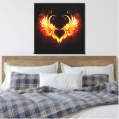 Toile Angel Fire Heart with Wings (Insitu(Chambre))