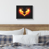 Toile Angel Fire Heart with Wings (Insitu(Chambre))