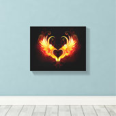 Toile Angel Fire Heart with Wings (Insitu (Plancher de Bois))