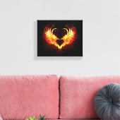 Toile Angel Fire Heart with Wings (Insitu(Salon))