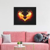 Toile Angel Fire Heart with Wings (Insitu(Salon))