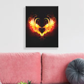 Toile Angel Fire Heart with Wings (Insitu(Salon))