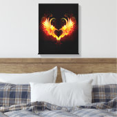 Toile Angel Fire Heart with Wings (Insitu(Chambre))